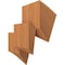 Ekena Millwork 15 3/4W x 15 3/4H x 3/8T Wood Hobby Boards, Cherry, 25PK HBW16X16X375DCH - alternate 4